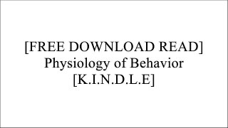 [jZVBE.[Free Download Read]] Physiology of Behavior by Neil R. Carlson PPT