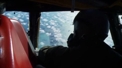 미국 전략폭격기 B 52 미사일투하 명장면