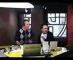 Fabio Volo tira una scarpa a Nicola Savino in diretta