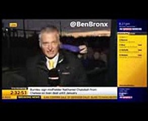Fan attacks  Sky Sports News Reporter With A Dildo Transfer Deadline Day