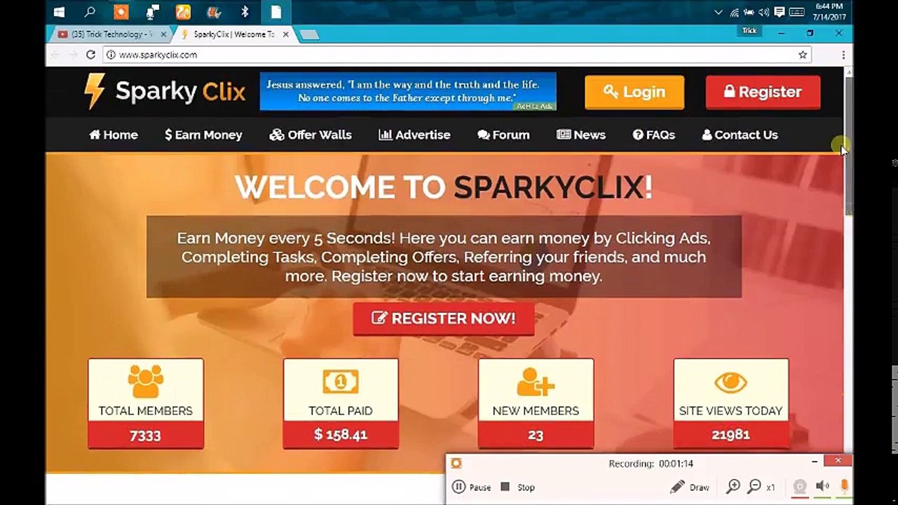 [MP4 480p] Earn money $1 to $5 par day on this latest top ptc site 100% working transfer to paypal a_c