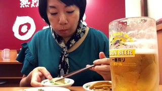 女一人飲み 【東京 日高屋】唐揚げ・メンマ・餃子・ラーメン・生ビールで乾杯