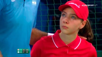 Del Potro helps girl hitted by Cilic