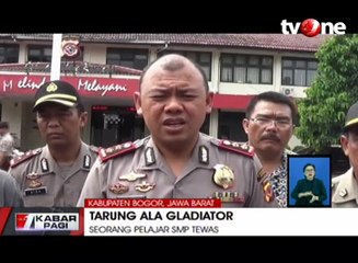 Tarung Ala Gladiator, Pelajar SMP Tewas