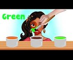 Learn Colors Face Painting Body Paint For Disney Princess Elena Nursery Rhymes Songs For Kids (2)