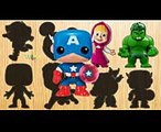 Puzzle Masha Spiderman Hulk Pj Masks Paw Patrol Colors Learn - Learning colors for kids