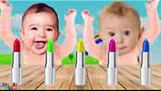 Funny Baby Learn Colors with Monkey Lipstick Children Song Finger Family Nursery Rhymes (2)