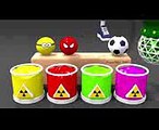 Learn Colors With Soccer Balls for Children - Colors Balloons Balls and Kinder Surprise for Kids