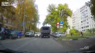 Russian Army Truck Doesn't Like To Be Followed.