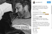 Gerard Butler adopts stray dog