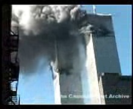 911 Archive Footage-South Tower collapsing