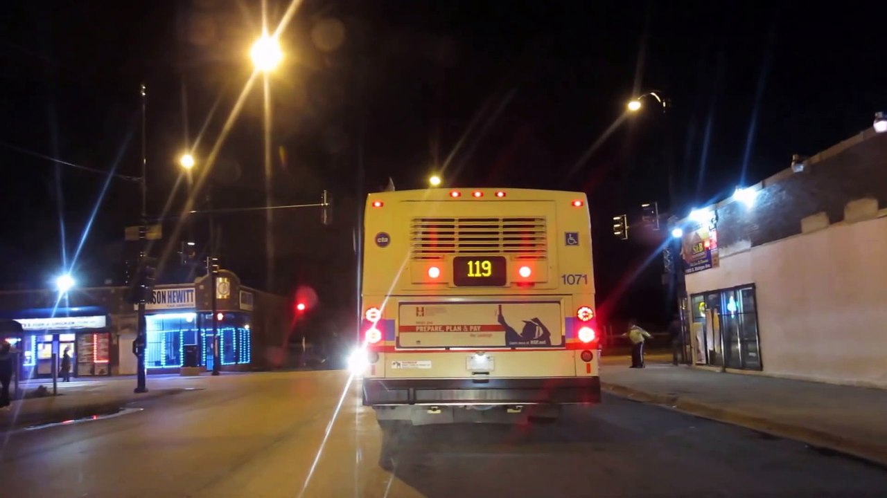 CHICAGO'S SOUTH SIDE ROSELAND HOOD AT NIGHT