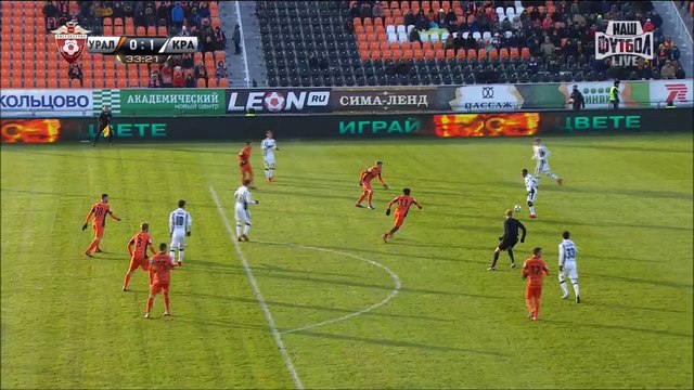 0-1 Fyodor Smolov Goal Russia Premier Liga - 26.11.2017 FK Ural 0-1 FK Krasnodar