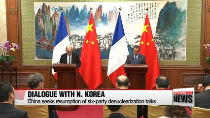 China seeks resumption of six party talks aimed at denuclearizing N. Korea