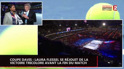 Coupe Davis : Laura Flessel se réjouit de la victoire tricolore... avant la fin du match ! (vidéo)