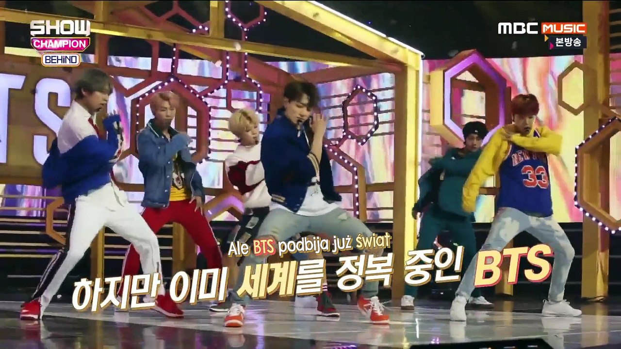 [PL SUB] 171003 BTS (방탄소년단) Behind at Show Champion - polskie napisy