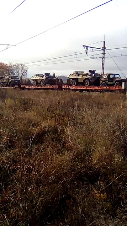 Départ du train militaire en gare de Pamiers le 26 Novembre 2017