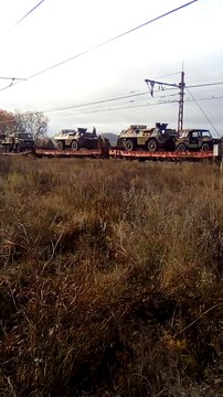 Départ du train militaire en gare de Pamiers le 26 Novembre 2017