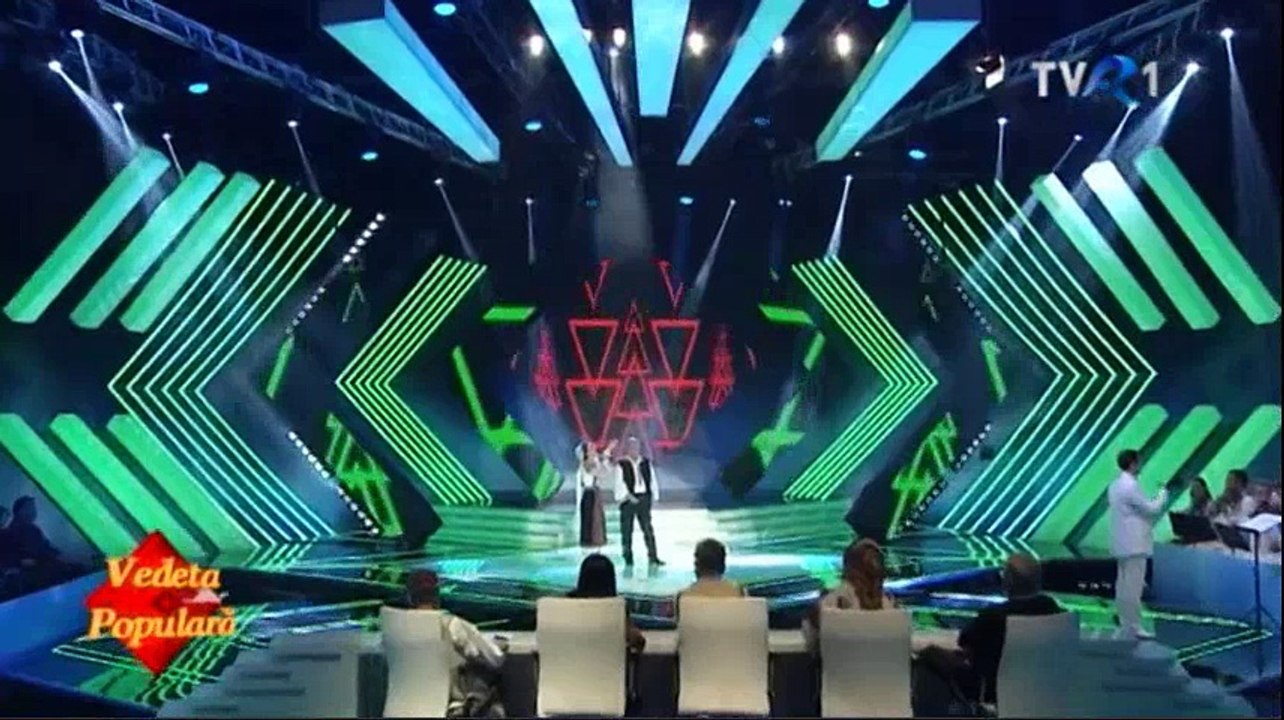 Claudia Colniceanu si Benone Sinulescu - Cine bate seara la fereasta mea (Vedeta populara - TVR 1 - 19.11.2017)