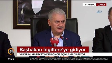 Başbakan Yıldırım İngiltere'ye gidiyor