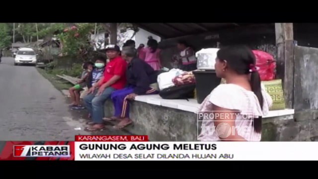 Gunung Agung Meletus: Wilayah Desa Selat Dilanda Hujan Abu