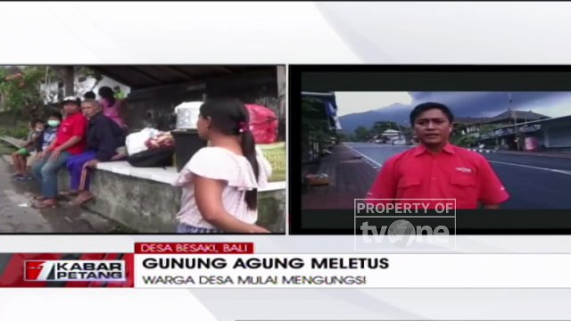 Warga Desa Besaki Mulai Mengungsi Akbat Dampak Abu Vulkanik Gunung Agung