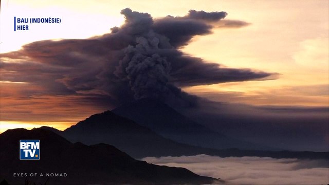 À Bali, ce volcan crache des cendres et perturbe le trafic aérien
