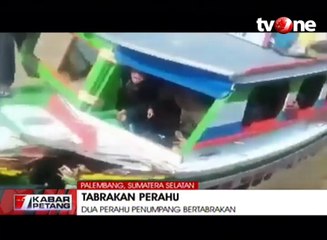 Dua Perahu Penumpang Tabrakan, Tiga Orang Hilang