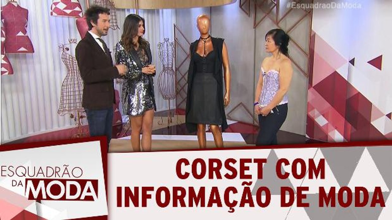 Corset com informação de moda