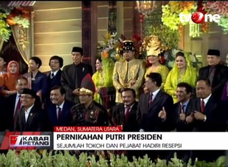 Sejumlah Tokoh dan Pejabat Hadiri Resepsi Bobby-Kahiyang