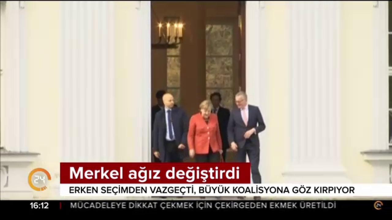 Merkel çark etti