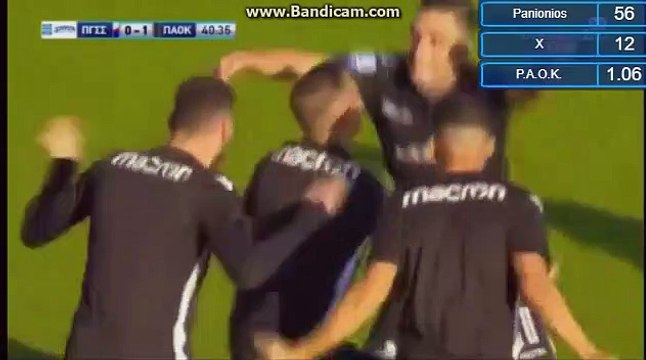 Efthymios Koulouris Goal - Panionios 0 - 1 PAOK - 26.11.2017 [HD]