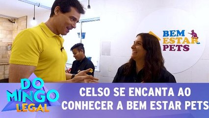 Celso se encanta ao conhecer a Bem Estar Pets