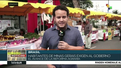El MST inaugura un almacén del campo en Belo Horizonte, Brasil