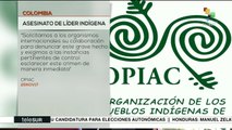 Colombia: asesina a líder indígena de Caquetá