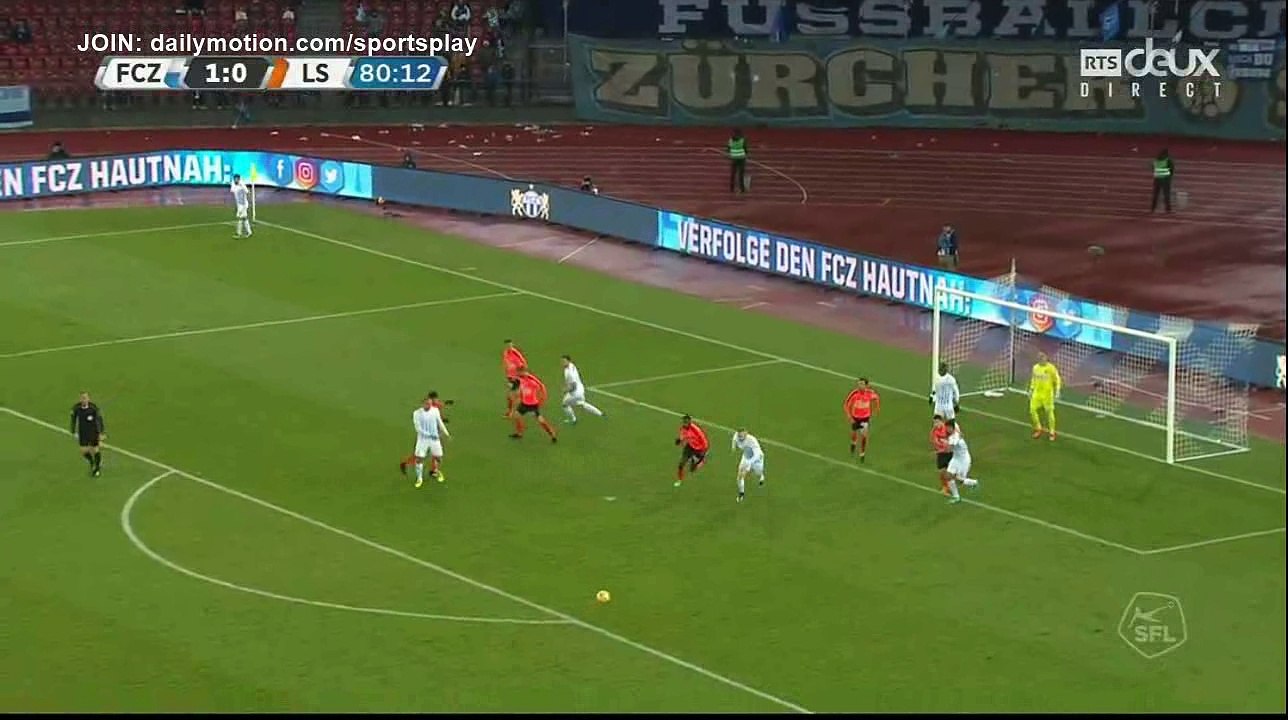 Alain Nef Goal HD - Zurich 2 - 0 Lausanne - 26.11.2017 (Full Replay)