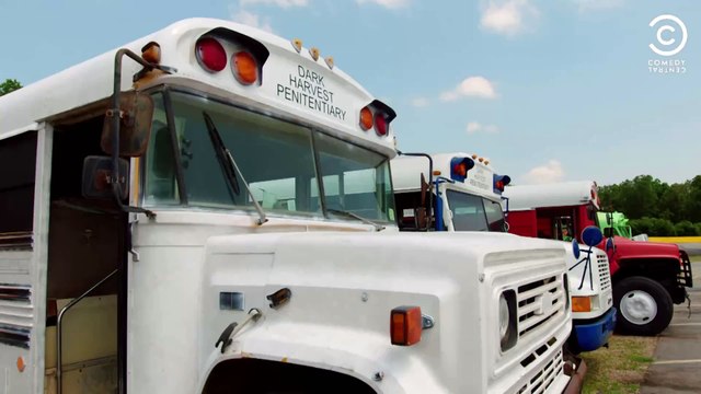 Bus Racing - Russell Howard & Mum USA Road Trip _ Comedy Central UK | Daily Funny | Funny Video | Funny Clip | Funny Animals