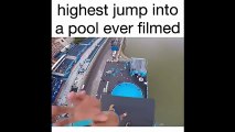 Highest Jump Into a Pool Ever Filmed