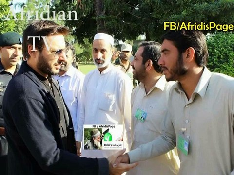 Shahid Afridi & Javed Afridi visit Bara