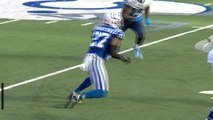 Titans wide receiver Taywan Taylor trips, Colts cornerback Nate Hairston comes up with juggling INT