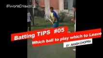 Right ball sellection while batting by Aakash Chopra | # Batting Tip 05