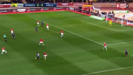 Edinson Cavani  Goal HD - Monaco	0-1	Paris SG 26.11.2017