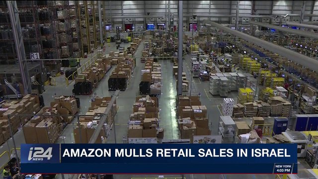 i24NEWS DESK | Amazon mulls retail sales in Isarel | Sunday, November 26th 2017