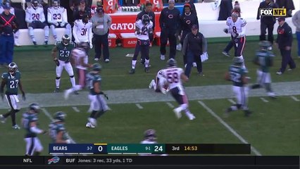Tarik Cohen returns second half kickoff 38 yards