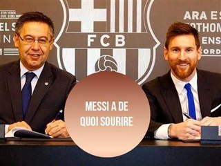 Messi a signé un nouveau contrat avec le Barça