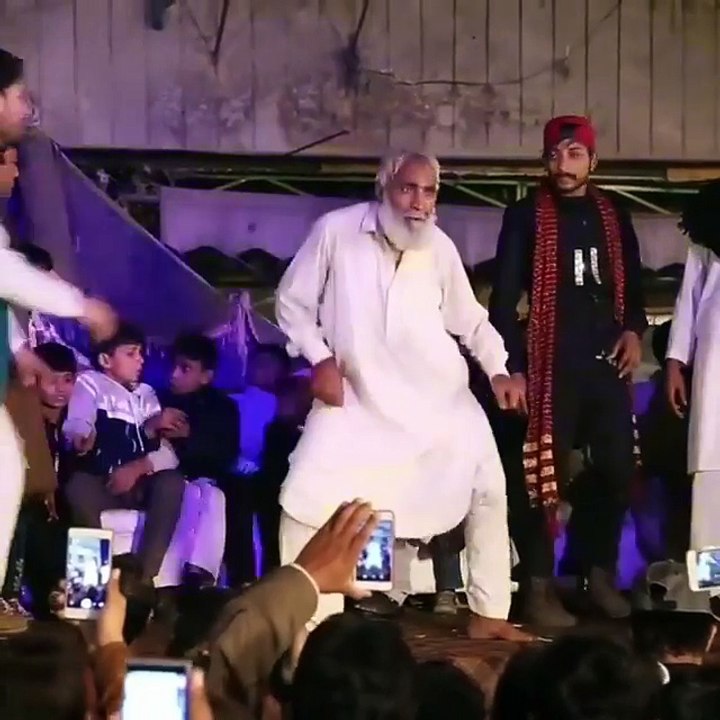 Old man dancing like a CHICKEN.