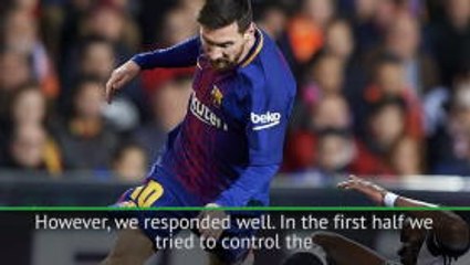 Valverde happy with resilient Barca