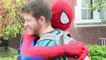 Superhero Spider-Man Hugging Strangers | Superheroes | Spiderman | Superman | Frozen Elsa | Joker