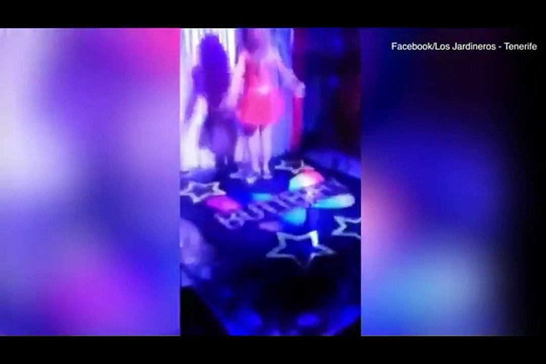 The terrifying moment nightclub floor collapses in Tenerife-BBBC News