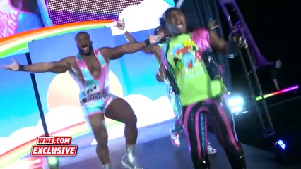 The New Day dance with The Hardys and The Rock 'n' Roll Express at Starrcade: Nov. 25, 2017
